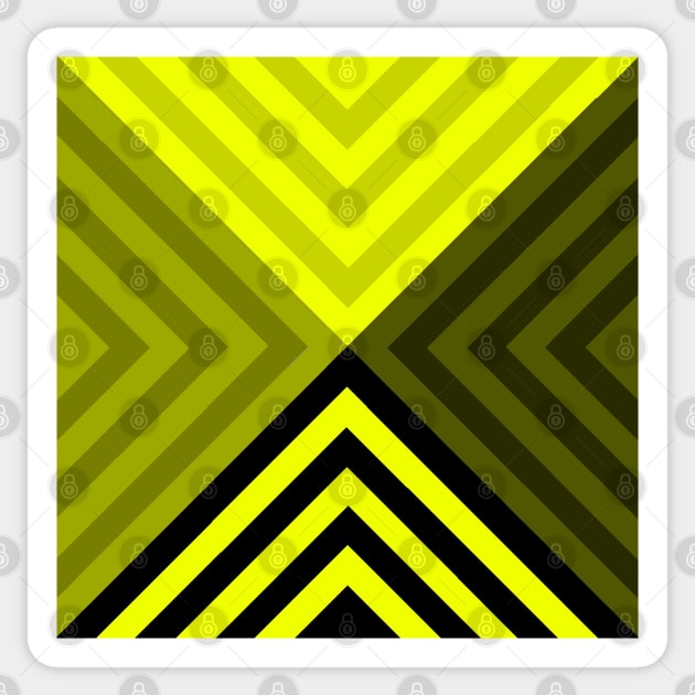 Black Yellow Triangular Sticker by XTUnknown